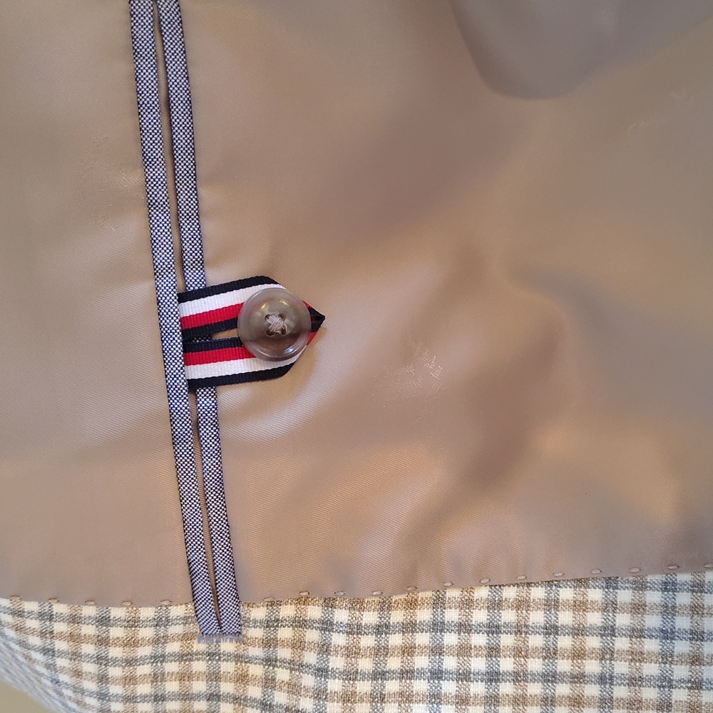 NWT Tommy Hilfiger Conrad Tan/Grey Sport Coat 44REG Flex - Picture 13 of 14
